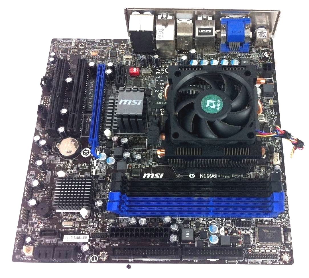 MSI 760GM-E51 Motherboard w/ AMD FX 4130 3.8GHz Quad Core Proces